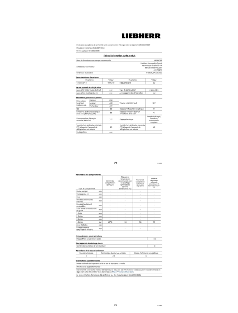 Congélateur top Liebherr FDI 1624-20