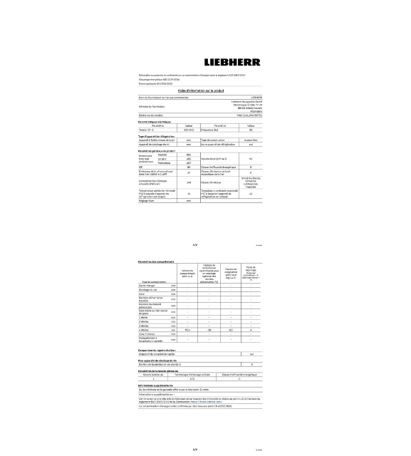 Congélateur top Liebherr FNDI 1624-20