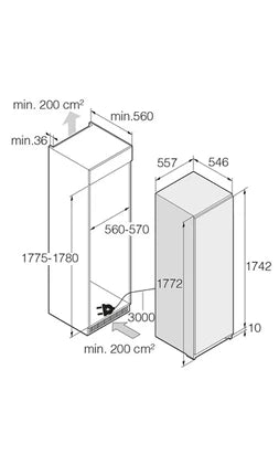 Congélateur armoire Asko RBF276DND1 encastrable 178 cm