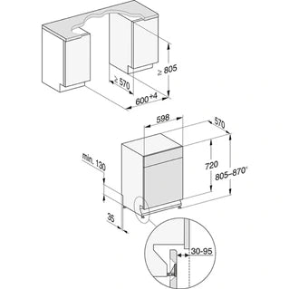 Lave-vaisselle encastrable Miele G 7600 SCU - 60 CM