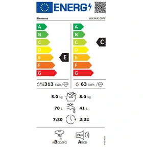 Lave-linge séchant Siemens WN34A100FF