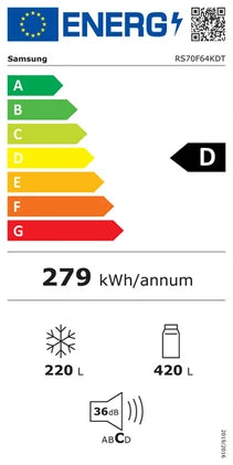 Réfrigérateur américain Samsung RS70F64KDT
