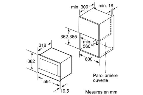 Micro-ondes mono-fonction Siemens BE634LGS1