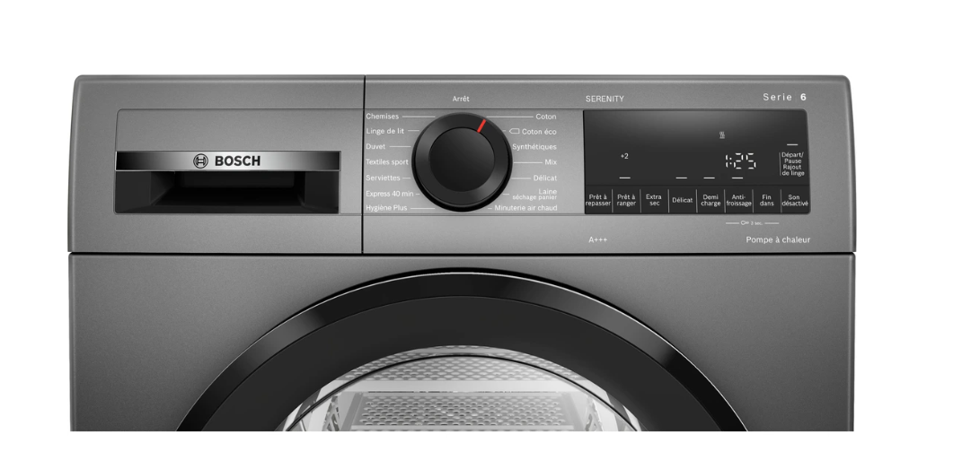 Sèche-linge pompe à chaleur Bosch SERENITY WQG134DRFR