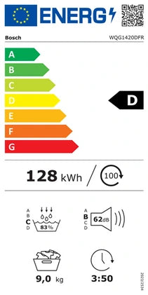 Sèche-linge pompe à chaleur Bosch WQG1420DFR Série 6