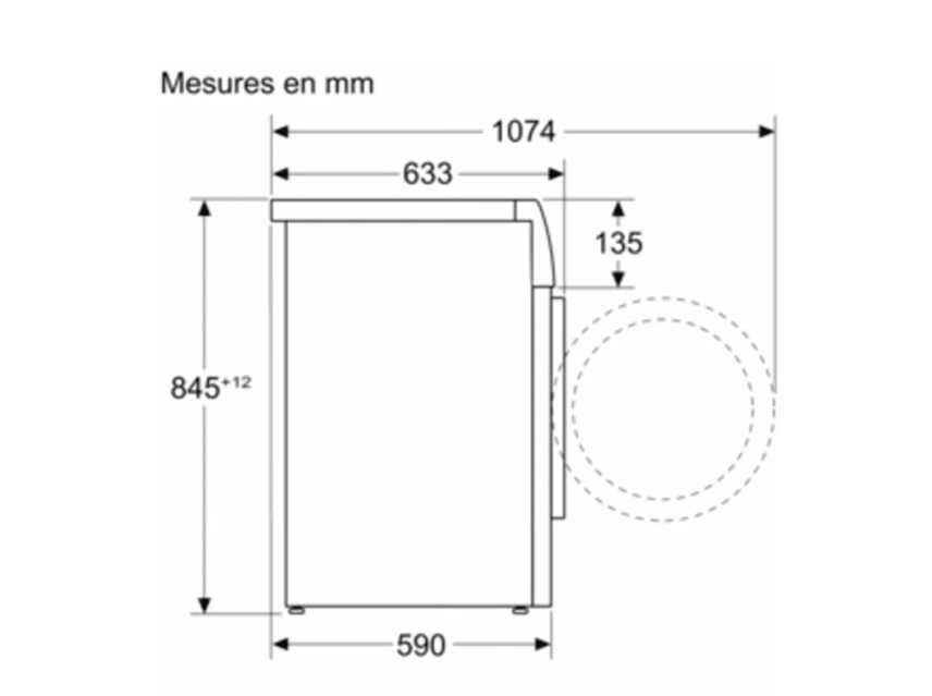 Lave-linge hublot Bosch WGH256ASFR