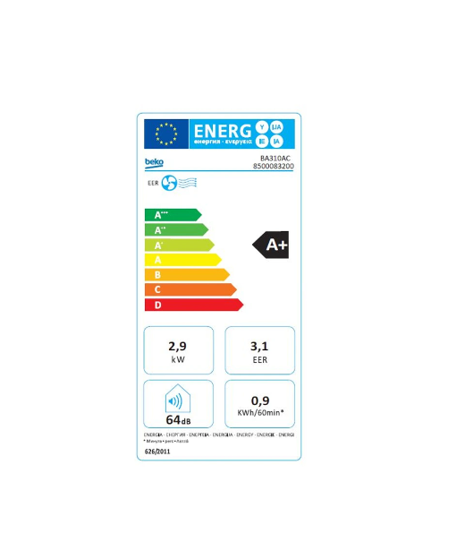 Climatiseur mobile Beko BA310AC