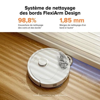 Aspirateur robot Roborock Aspirateur robot Qrevo Pro avec lavage à l'eau chaude à 60 °C (version améliorée du Qrevo S/S7 Max Ultra), lavage et nettoyage intelligents,