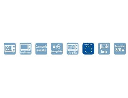 Micro-ondes + Gril Smeg MP322X1