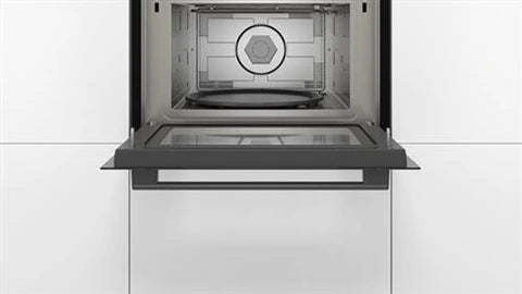 Four encastrable Bosch combine micro-ondes Série 4 avec hot air 60 x 45 cm Noir CMA583MB0