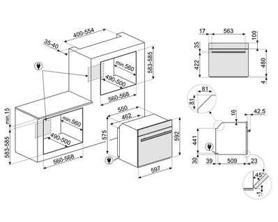 Four encastrable Smeg SOP6604TPNR
