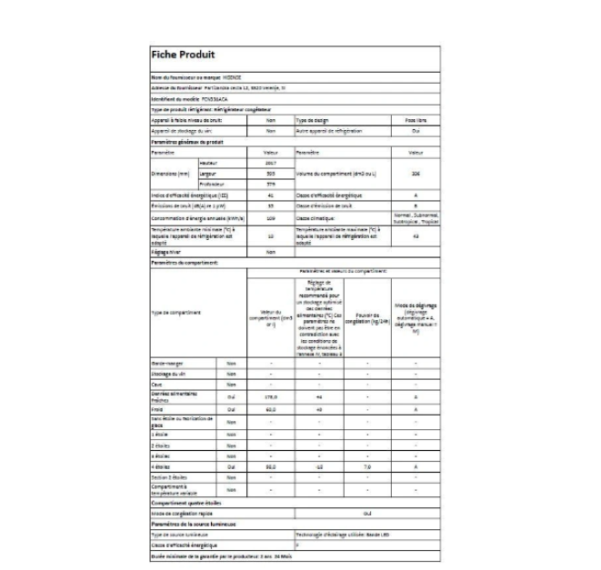 Réfrigérateur congélateur en bas Hisense FCN331ACA Inox