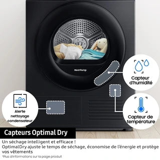 Sèche-linge pompe à chaleur Samsung DV90DB7845GE Blanc