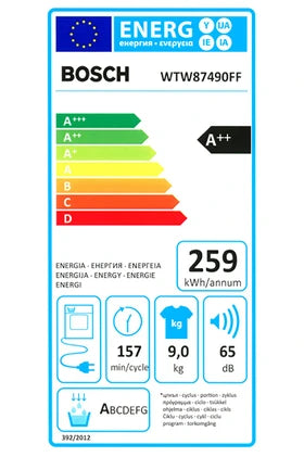 Sèche-linge à condensation Bosch WTW87490FF BLANC