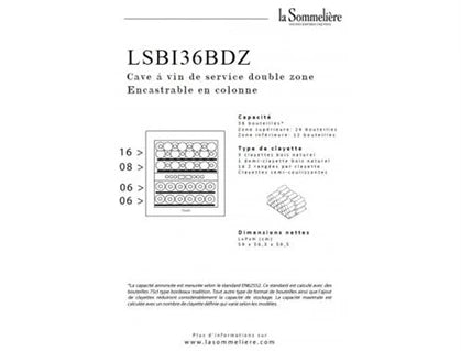 Cave de service La Sommeliere LSBI36BDZ