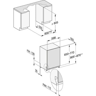 Lave-vaisselle encastrable Miele G7980 SCVI - ENCASTRABLE 60 CM