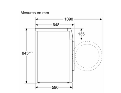 Lave-linge hublot Siemens WG54B2A2FR iQ700