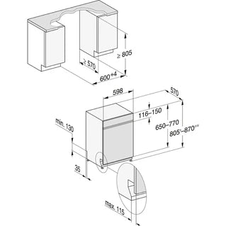 Lave-vaisselle encastrable Miele G7600 SCI IN AUTODOS - ENCASTRABLE 60 CM