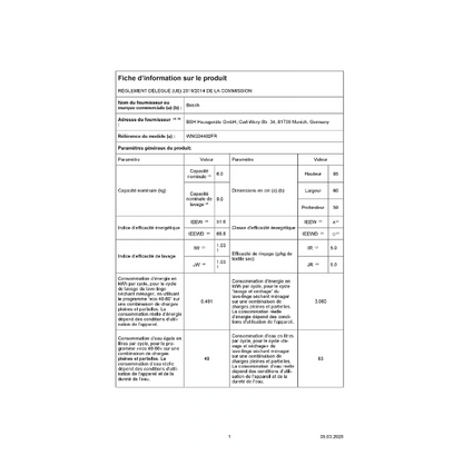 Lave-linge séchant Bosch WNG24402FR