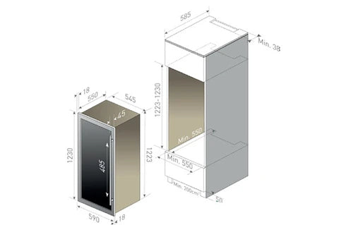 Cave de service Le Chai LB720V/1