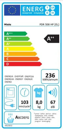 Sèche-linge pro Miele PDR 508 HP P LW