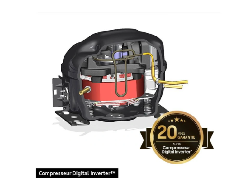 Réfrigérateur congélateur en bas Samsung RB38C776CS9