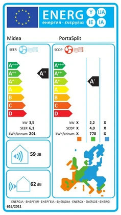 Climatiseur mobile Midea MMCS-12HRN8-QRD0