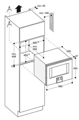 Micro-ondes combiné Gaggenau BM 451 100