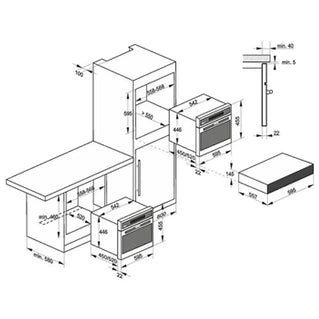 Micro-ondes combiné Kaiser Four à micro-ondes - - EM 6307 R - 38L - 45cm - TouchControl - Air chaud