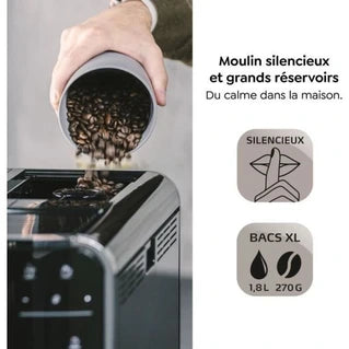 Machine à café à grain Melitta F830-102 Barista T Smart® Noir