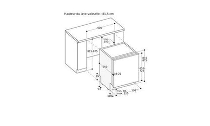 Lave-vaisselle encastrable Gaggenau Df210100