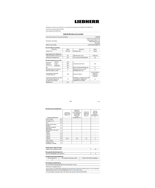Congélateur armoire Liebherr SIFNDI 5188-22 - ENCASTRABLE 185 CM