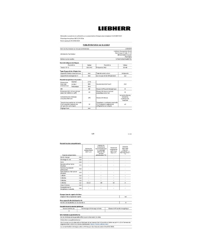 Congélateur armoire Liebherr SIFNDI 5188-22 - ENCASTRABLE 185 CM