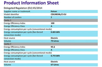 Cuisinière induction Falcon CLASSIC DELUXE - CDL90EIRP/B-EU - 90CM