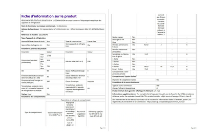 Réfrigérateur américain Lg GSLC40EPFE