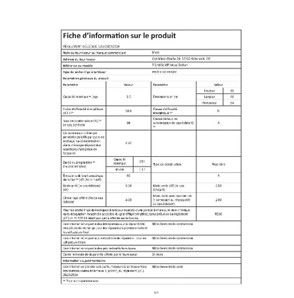 Sèche-linge pompe à chaleur Miele TQ 1000 WP