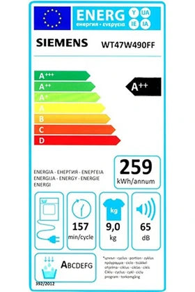 Sèche-linge pompe à chaleur Siemens WT47W490FF