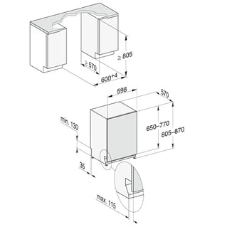 Lave-vaisselle encastrable Miele G 7765 SCVI XXL AutoDos - ENCASTRABLE 60 CM