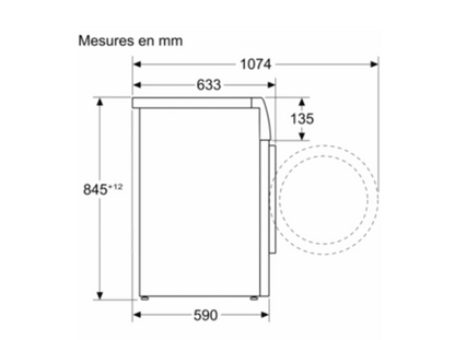 Lave-linge hublot Bosch WGH256ASFR