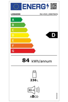 Réfrigérateur 1 porte Liebherr IRD 4520-22 - Encastrable 140 cm