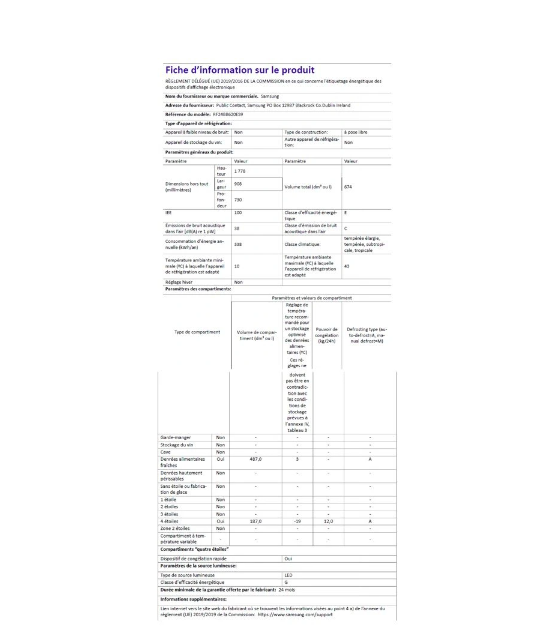 Réfrigérateur congélateur multi-portes Samsung RF24BB620ES9