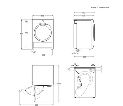 Sèche-linge pompe à chaleur Aeg TR81A3G2BGE 8 kg