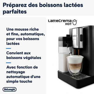 Machine à café à grain Delonghi FEB4455.B RIVELIA Noir