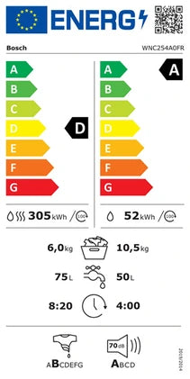 Lave-linge séchant Bosch WNC254A0FR Série 8