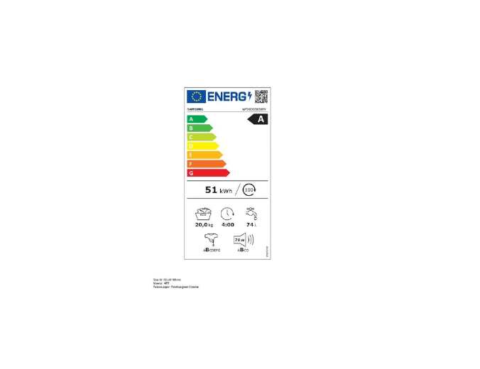 Lave-linge hublot Samsung WF20DG8650BV EcoBubble 20 kg