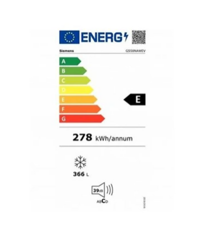 Congélateur armoire Siemens GS58NAWEV
