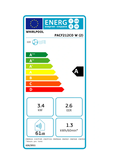Climatiseur mobile Whirlpool PACF212COW
