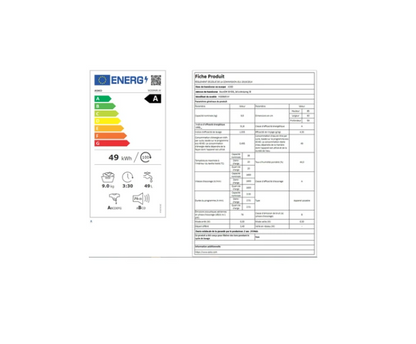 Lave-linge hublot Asko W2096R.W MOTEUR INDUCTION - Système QUATTRO
