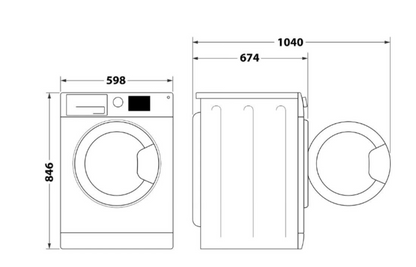 Sèche-linge pompe à chaleur Whirlpool C WD 95M WBR FR Blanc