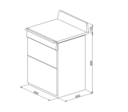 Cuisinière mixte Smeg TR62BL